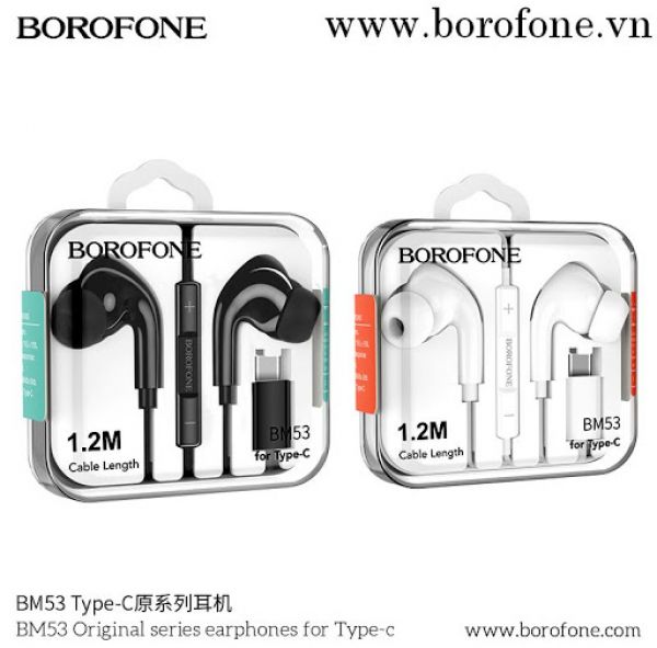 Tai nghe nhét tai có dây Borofone BM53